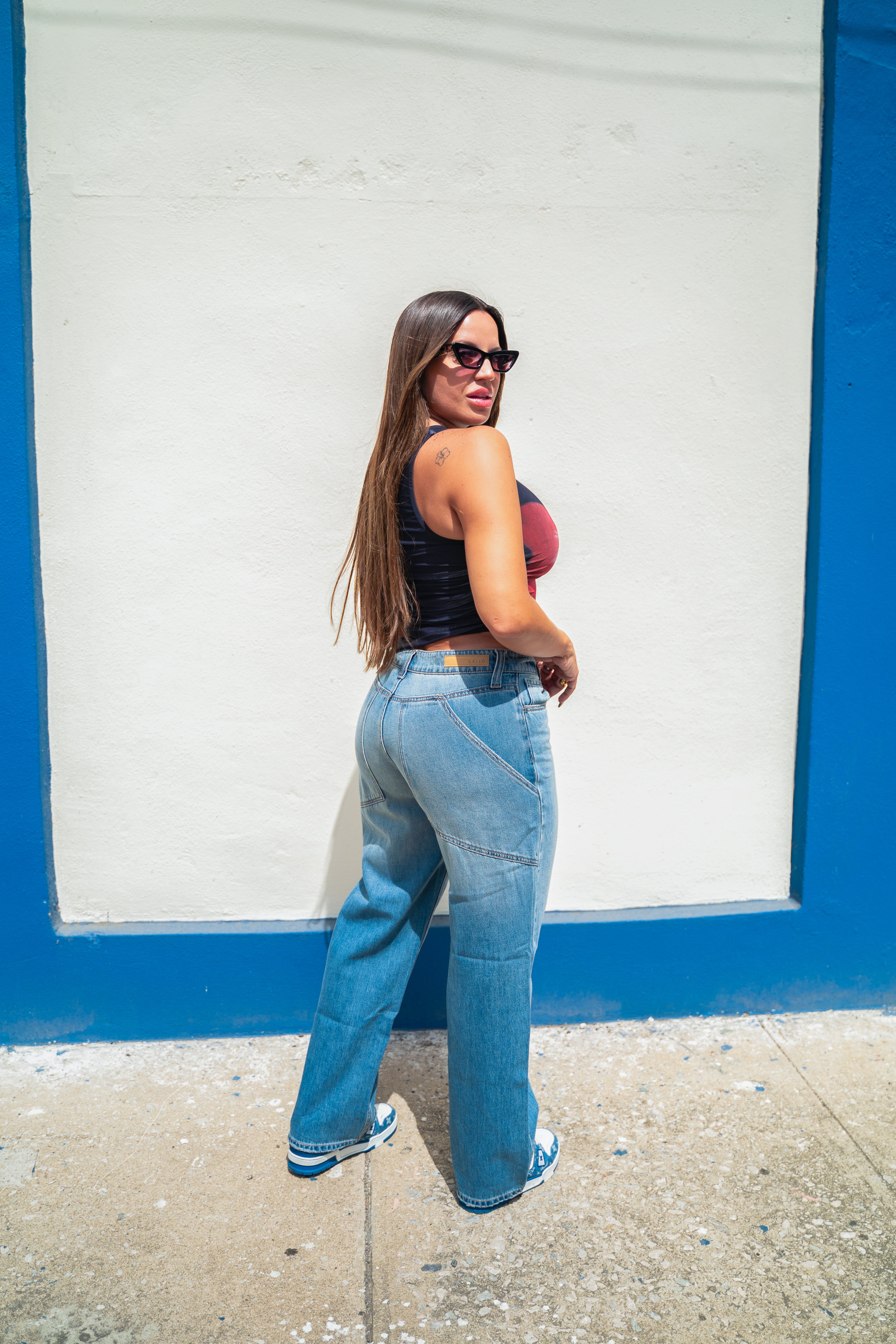 Flower Asymmetrical Top