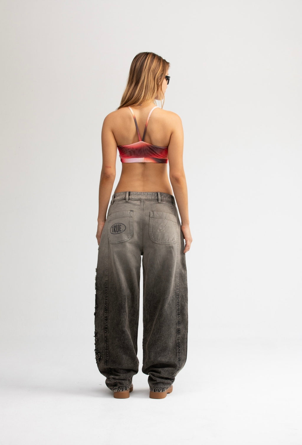 TRUE Gradient Cut-Out Mesh Top