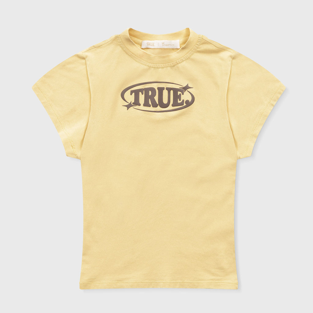 TRUE Pastel Fitted Tee - Butter Yellow