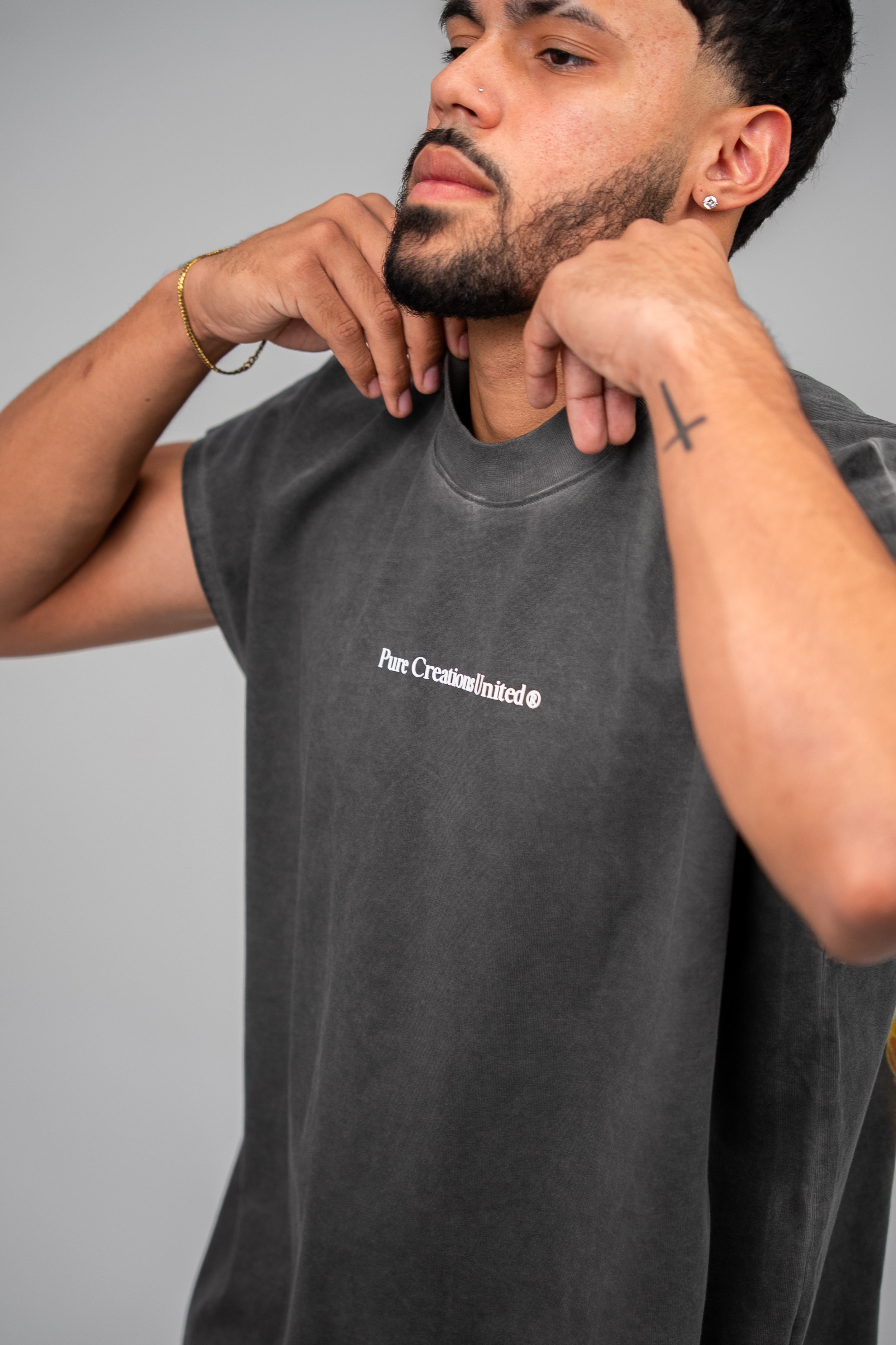 PURE Sleeveless Knockout Boxy Shirt