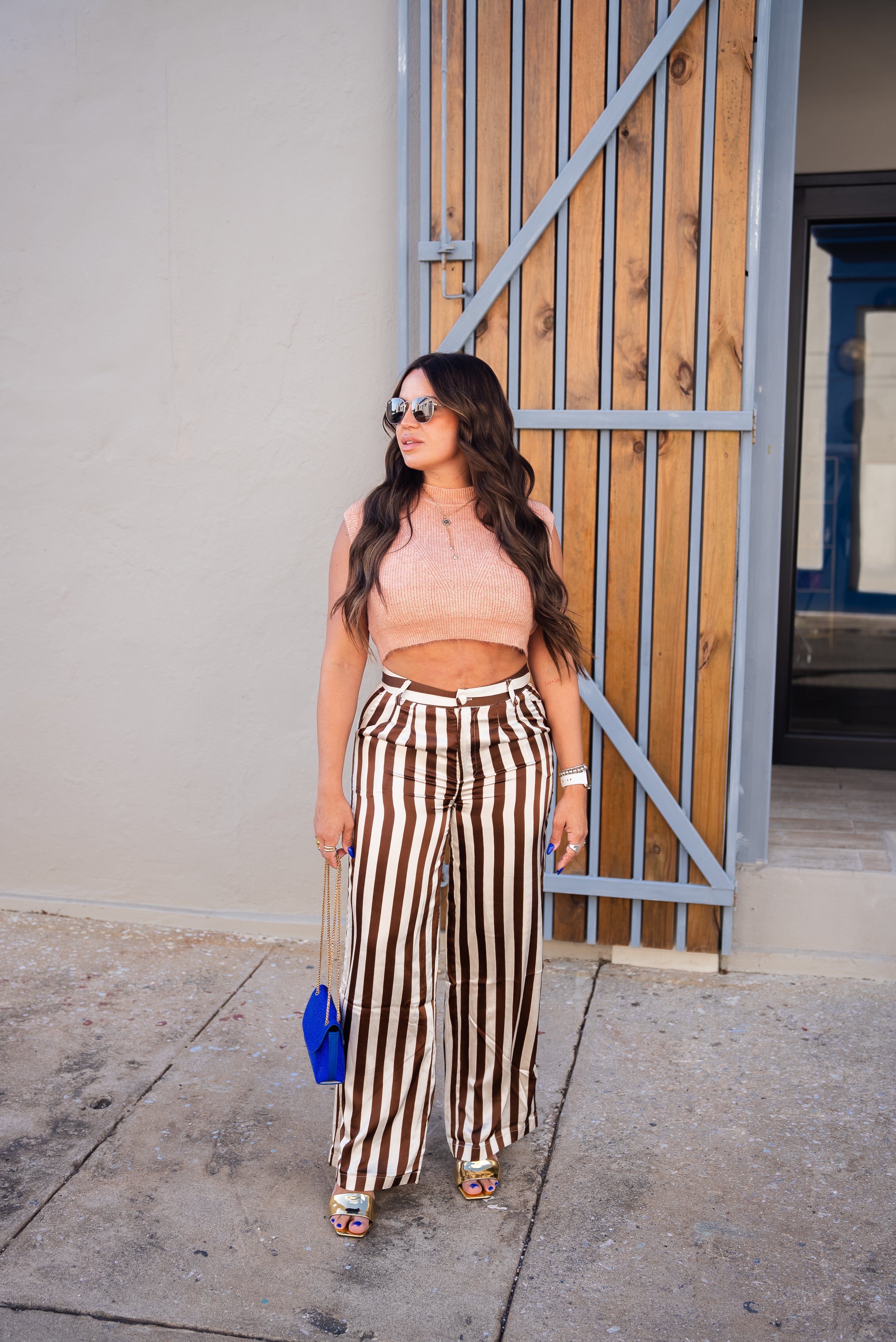 Blush Crop Sweater Top