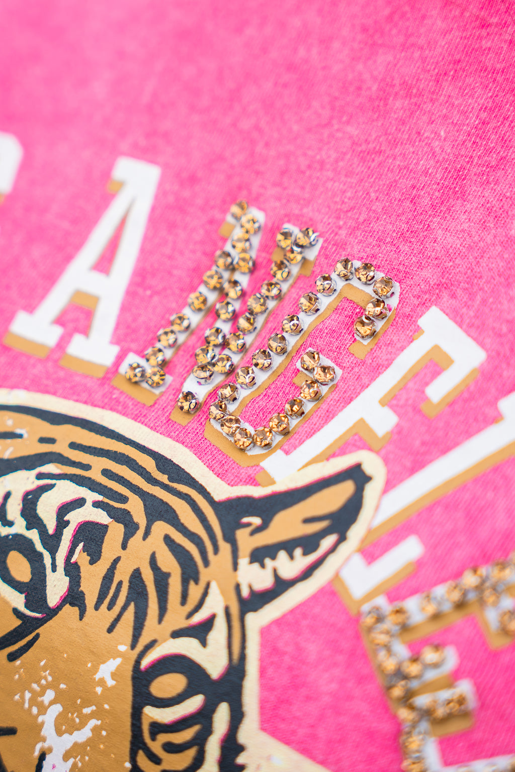 Pink Tiger Cropped Tshirt