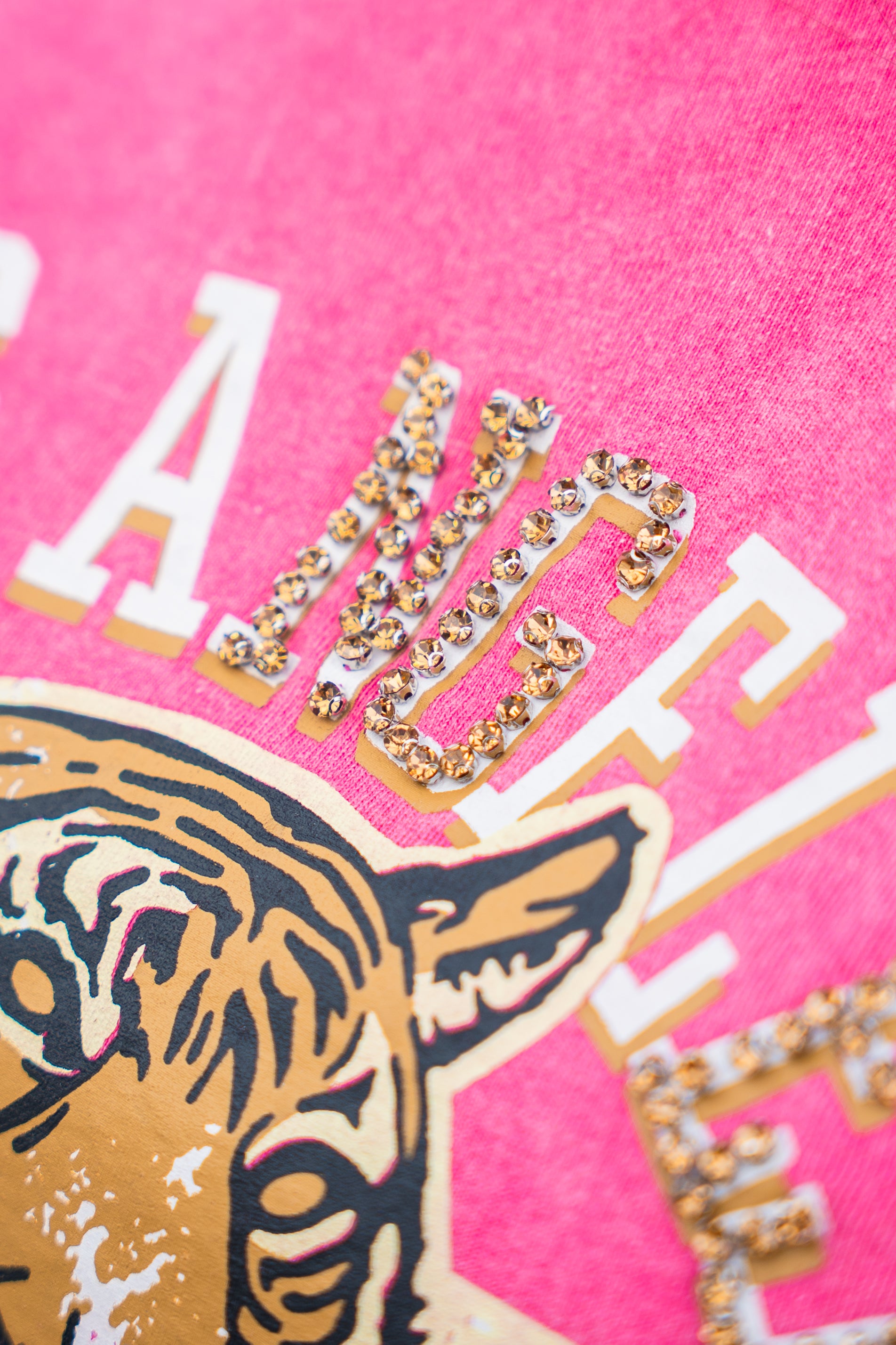 Pink Tiger Cropped Tshirt