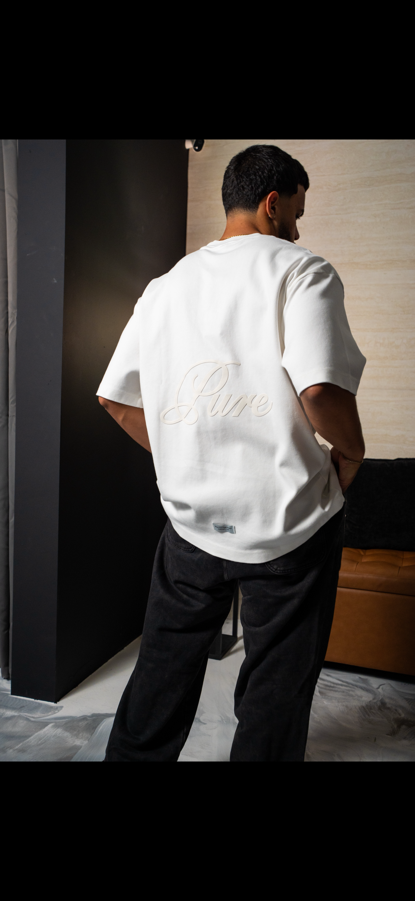 PURE White Logo Tshirt