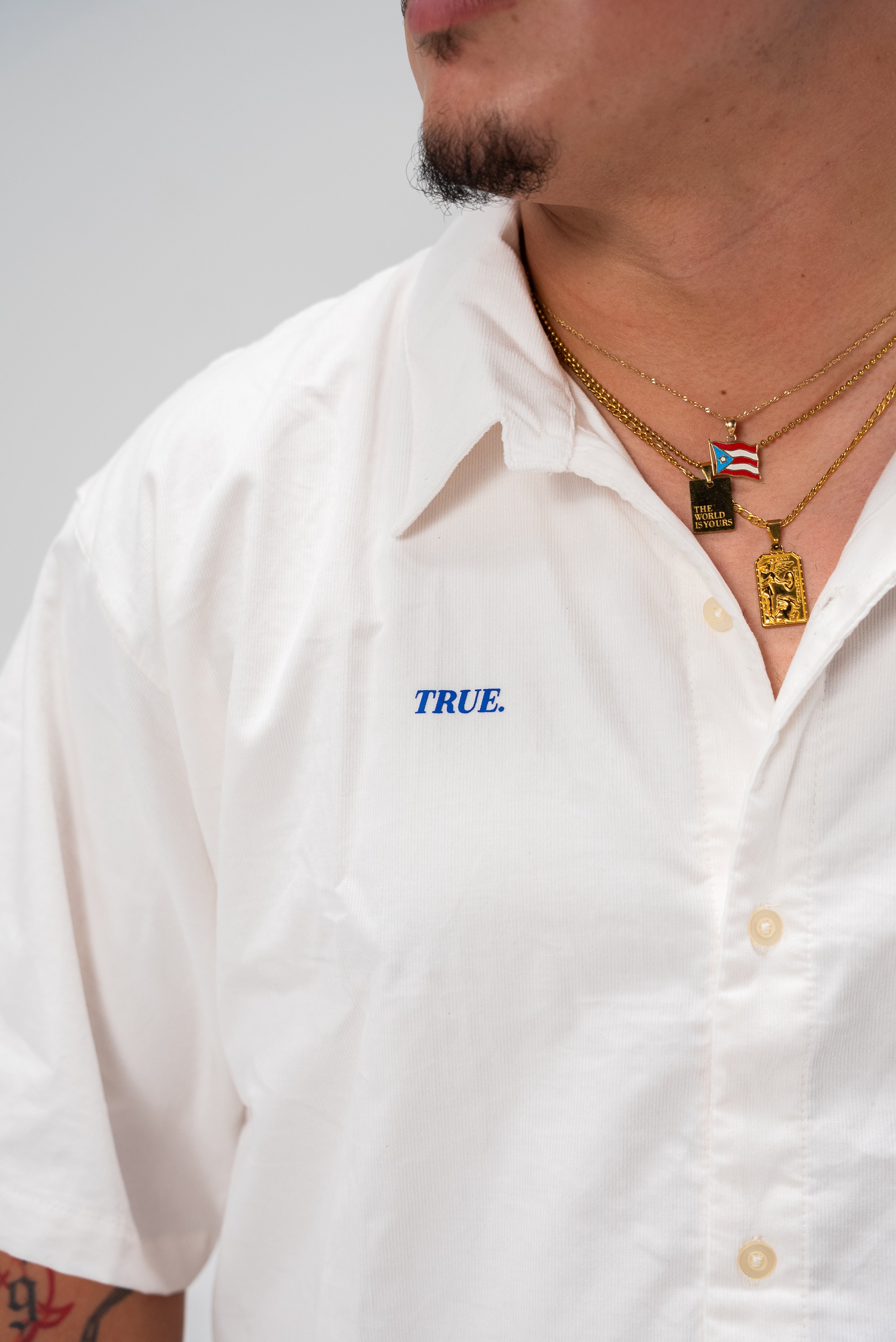 TRUE Heartbeat Boxy Button Up Shirt