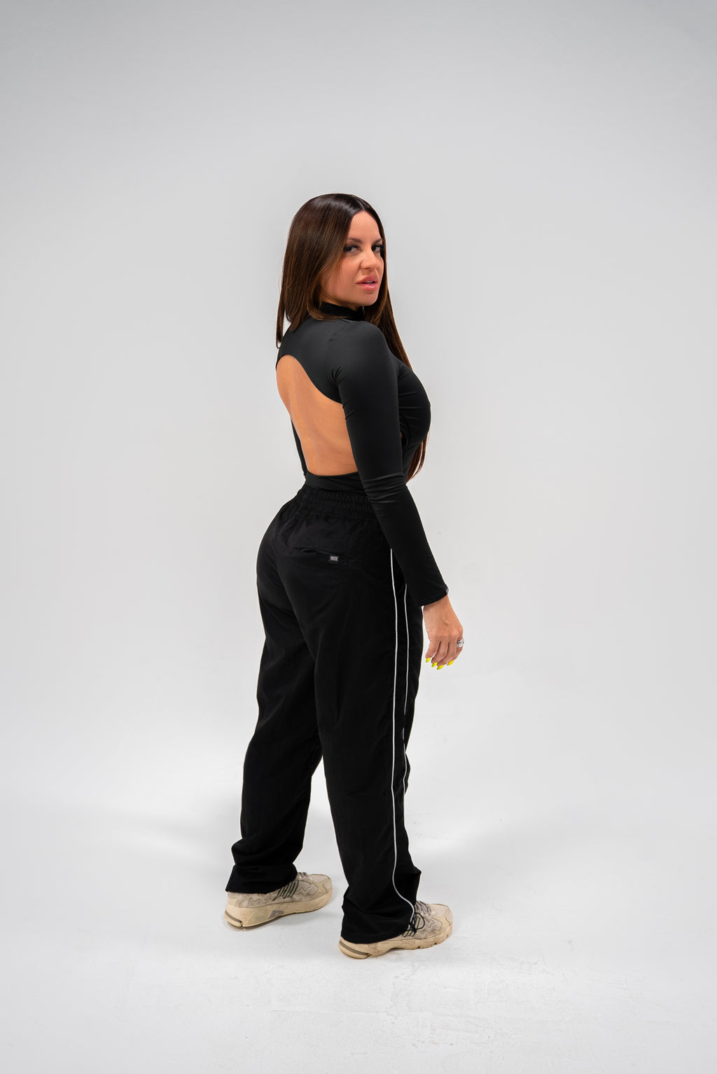 TRUE Long Sleeve Black Bodysuit