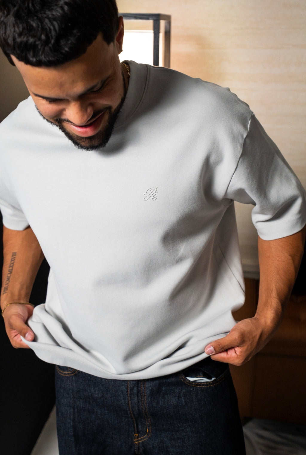 PURE Gray Logo Tshirt
