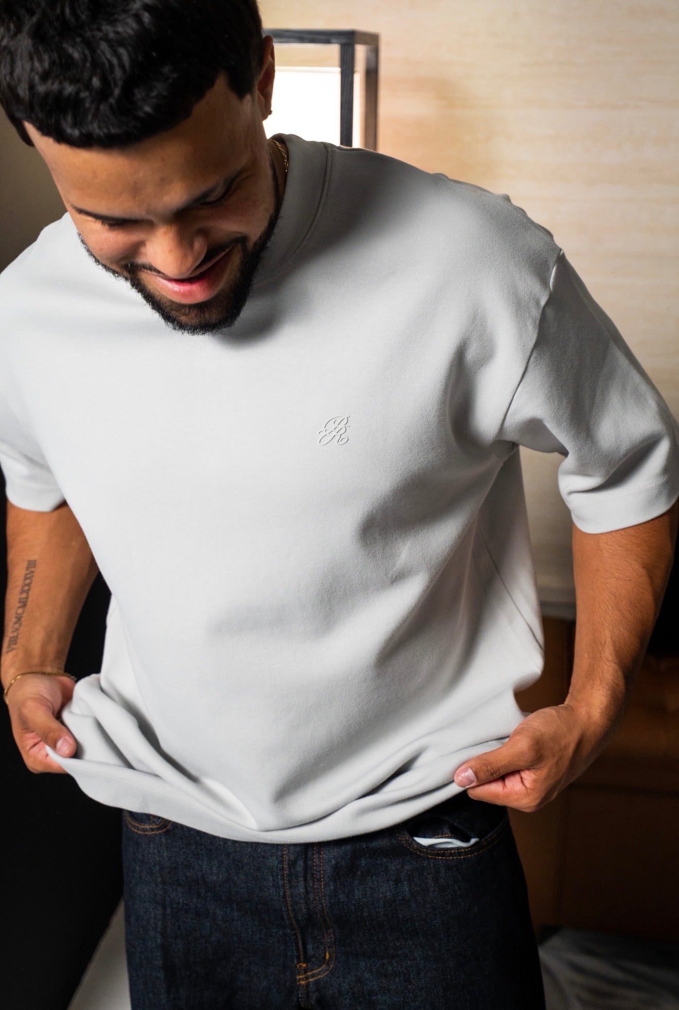 PURE Gray Logo Tshirt