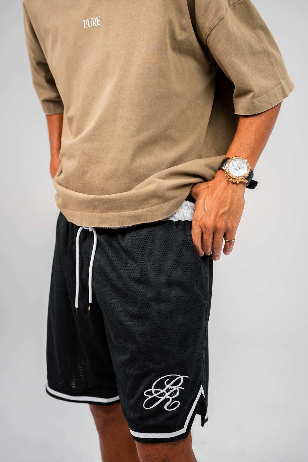 PURE Monclair Black Shorts