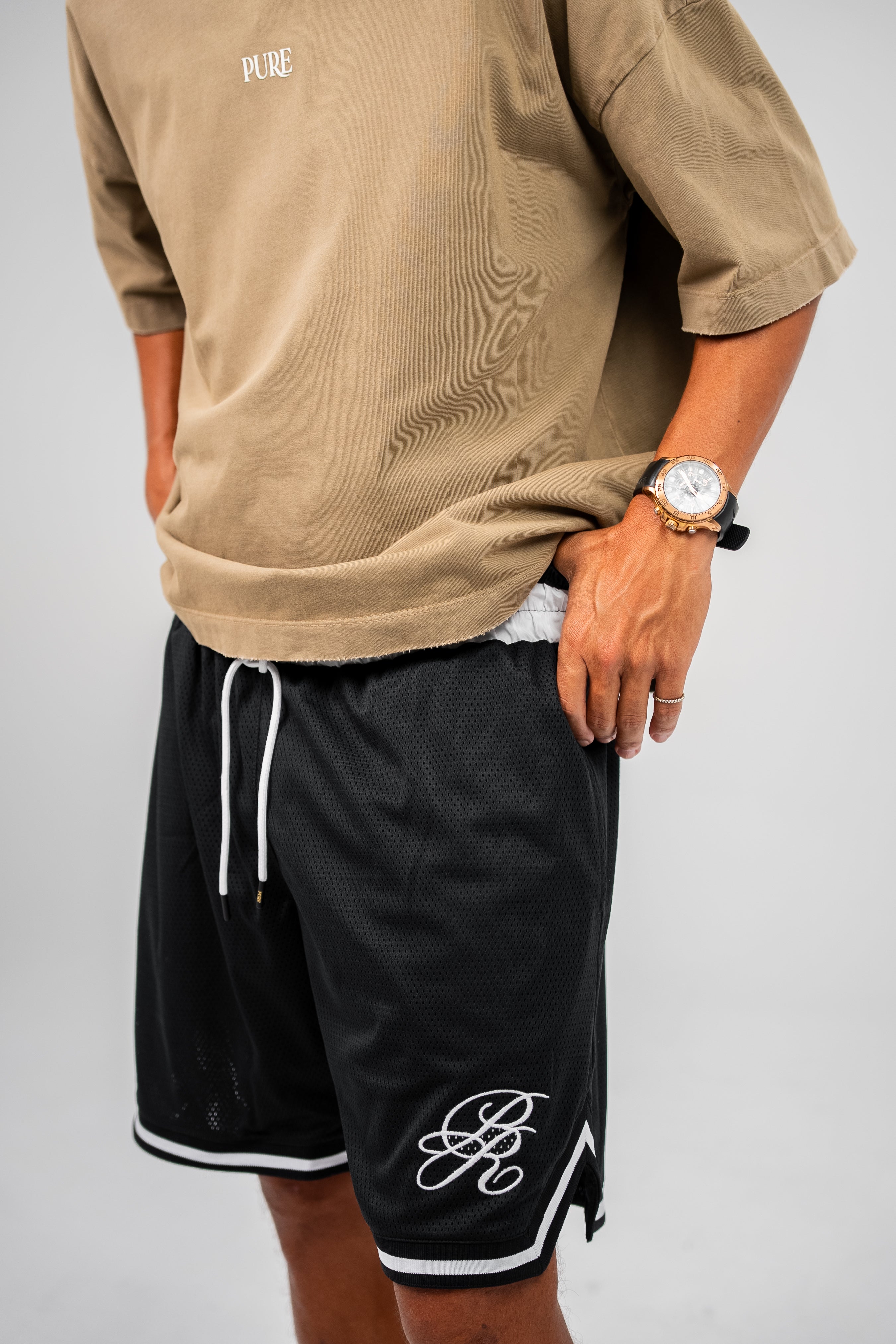 PURE Monclair Black Shorts