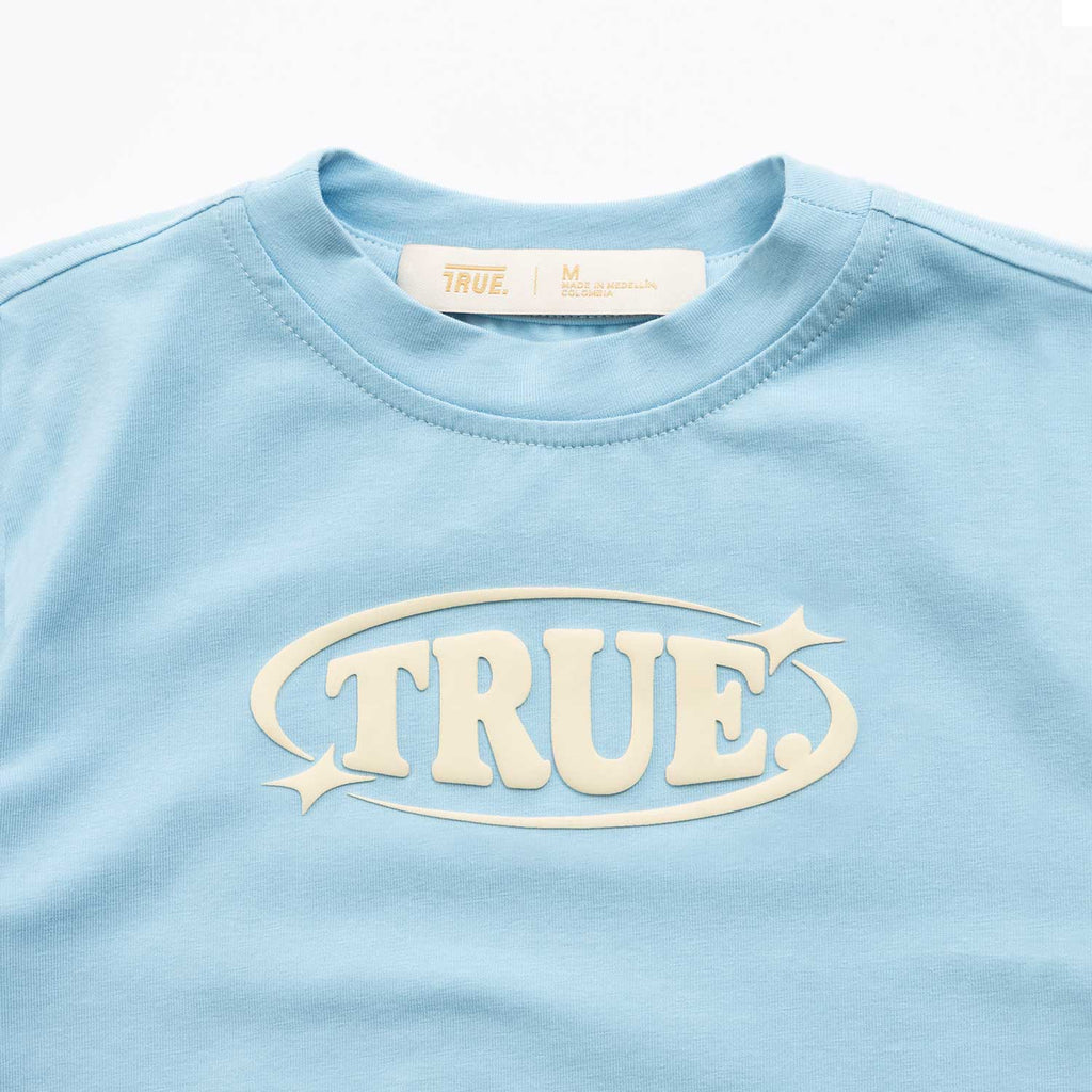 TRUE Pastel Fitted Tee - Baby Blue