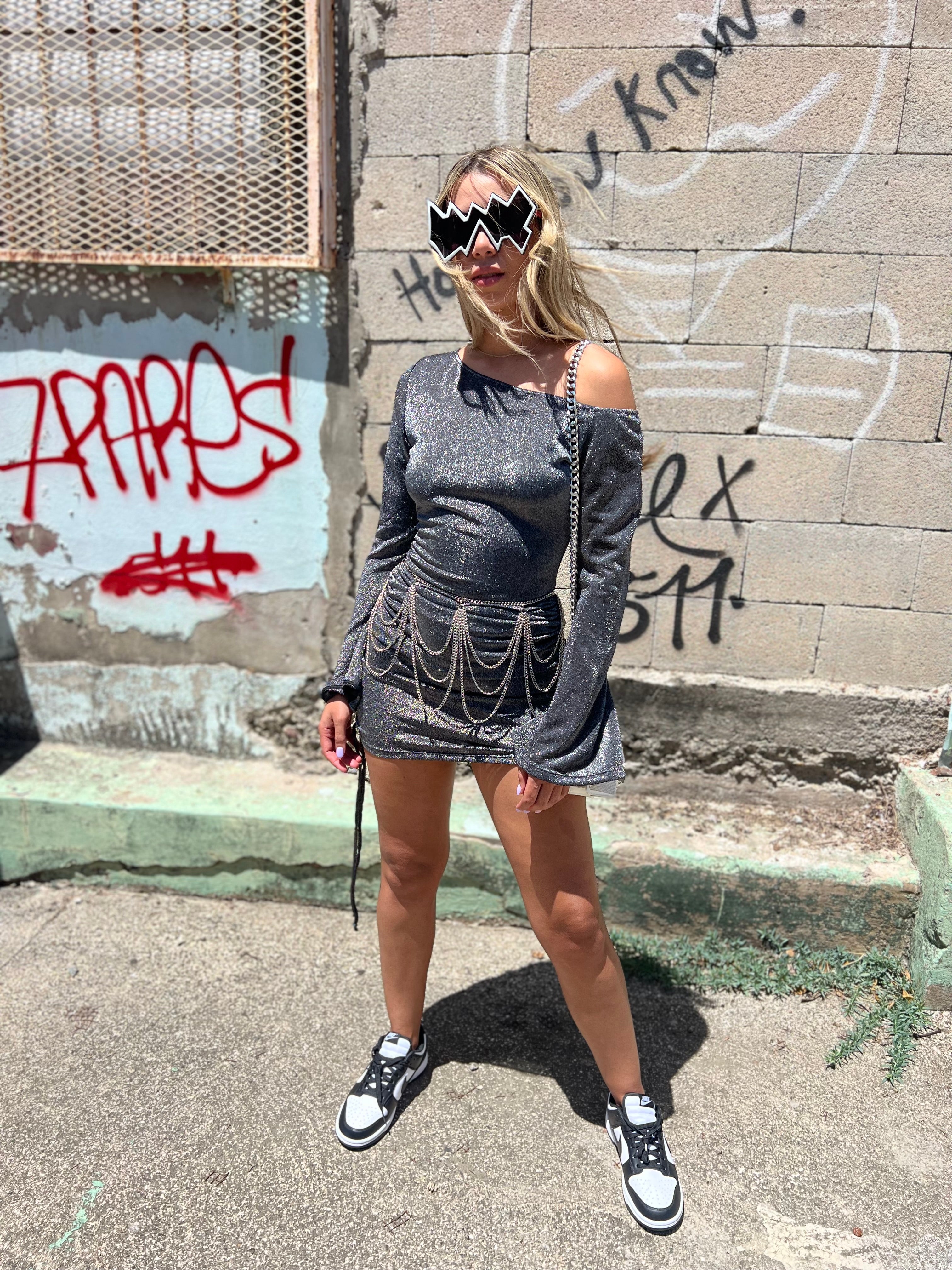 Platinum Mini Dress