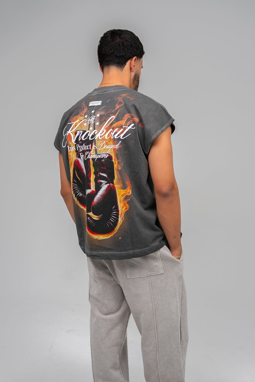 PURE Sleeveless Knockout Boxy Shirt