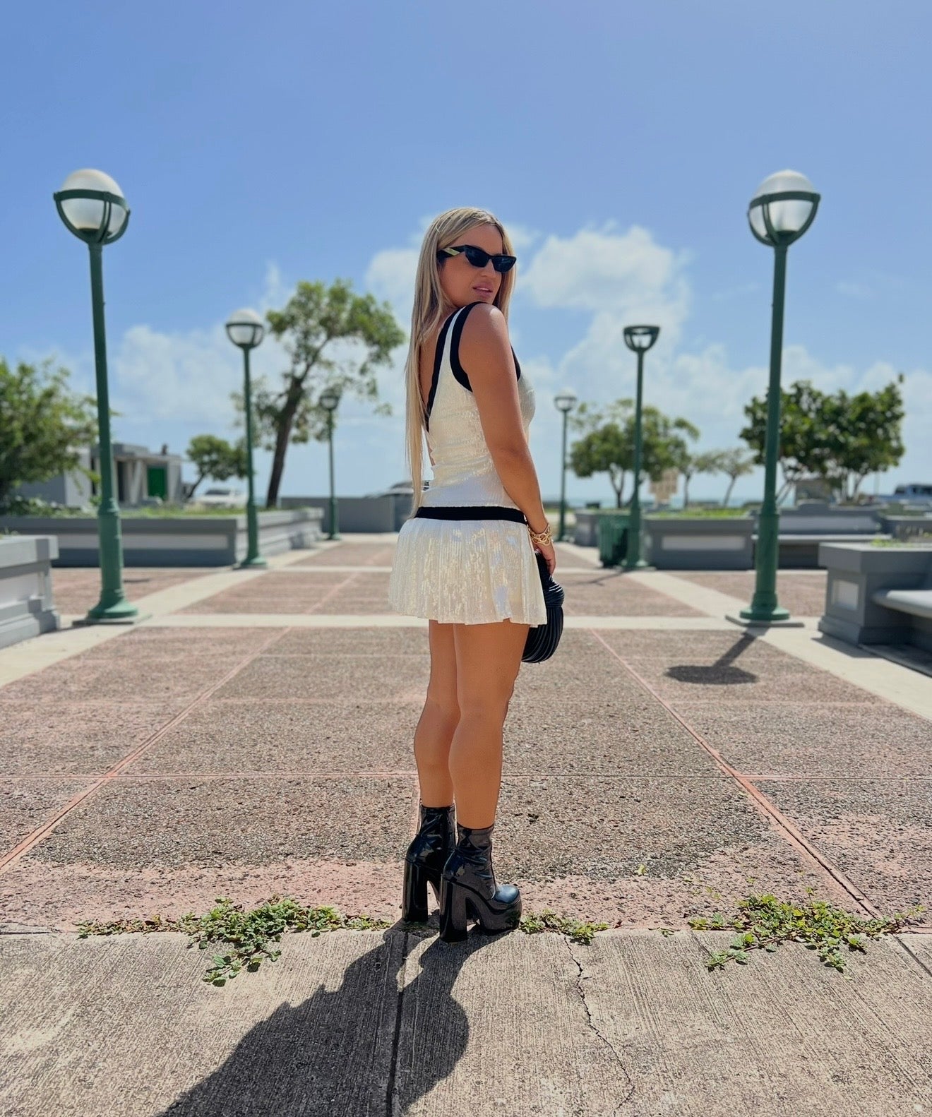 Tuxedo Sequin Dress