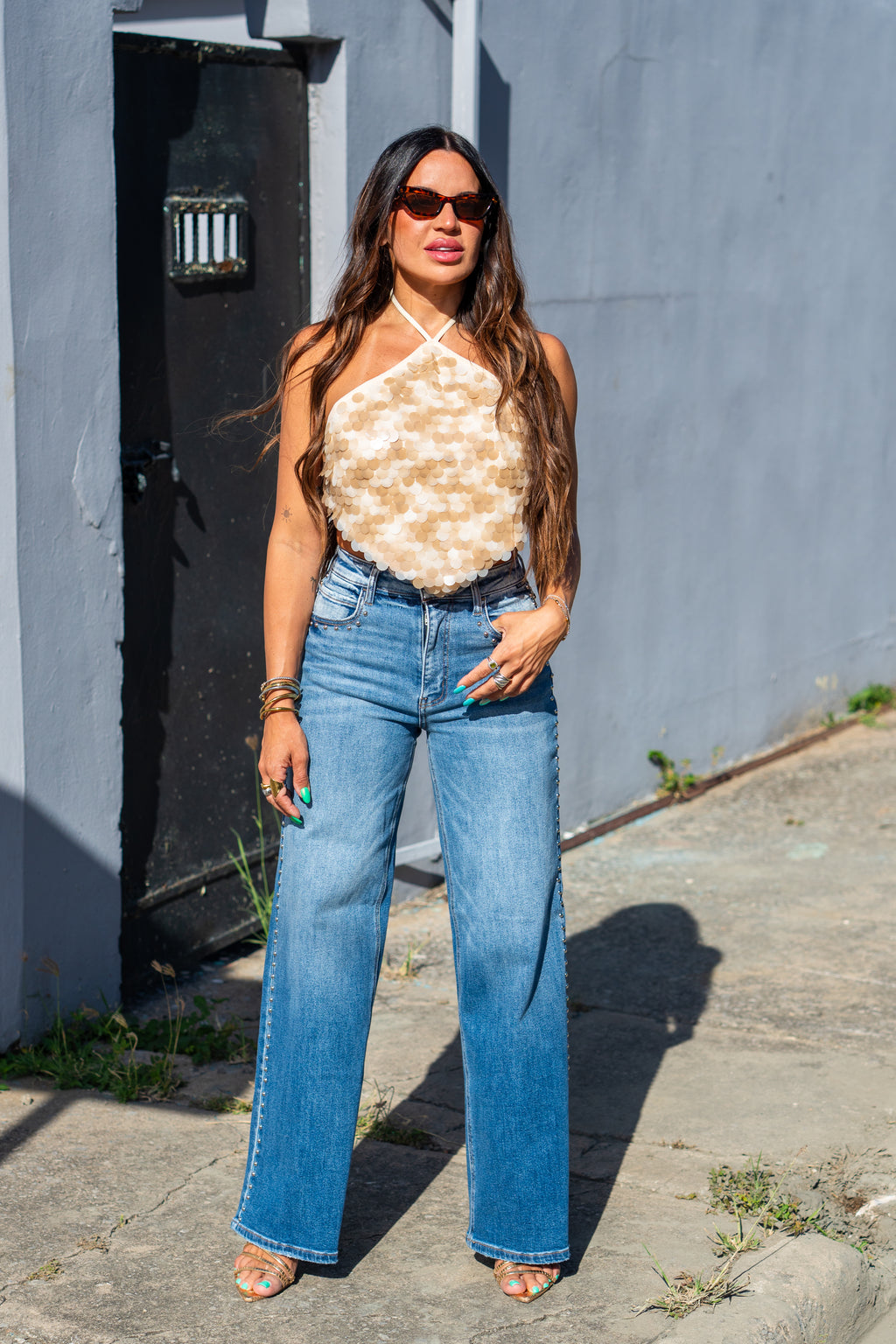Champagne Sirene Top