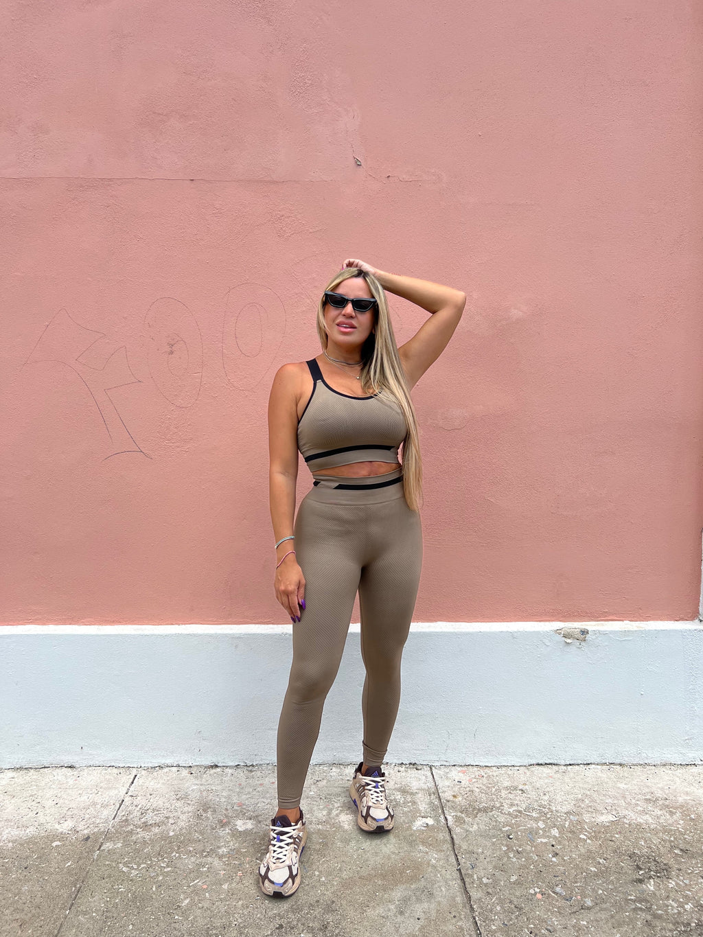 Taupe n Black A Set