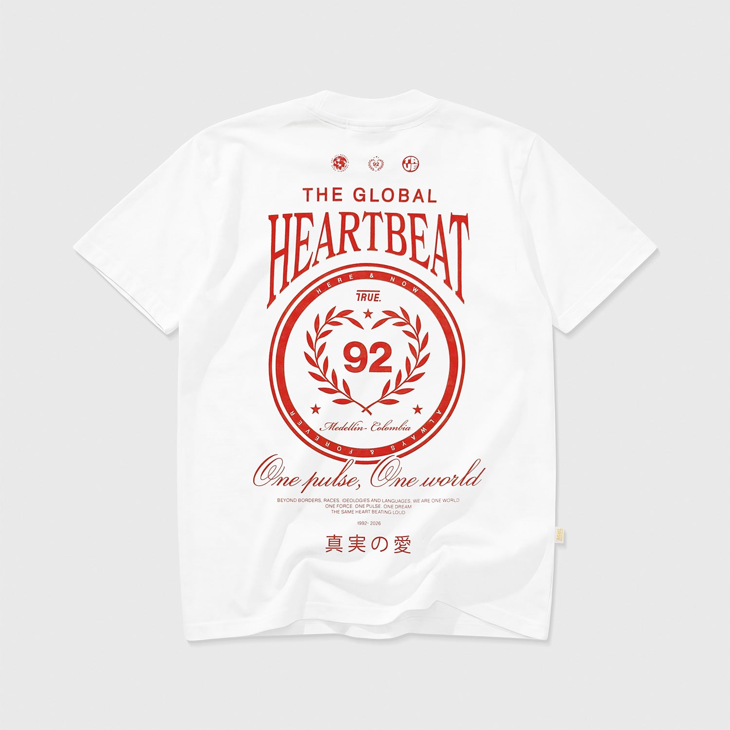 TRUE Heartbeat Tshirt - White