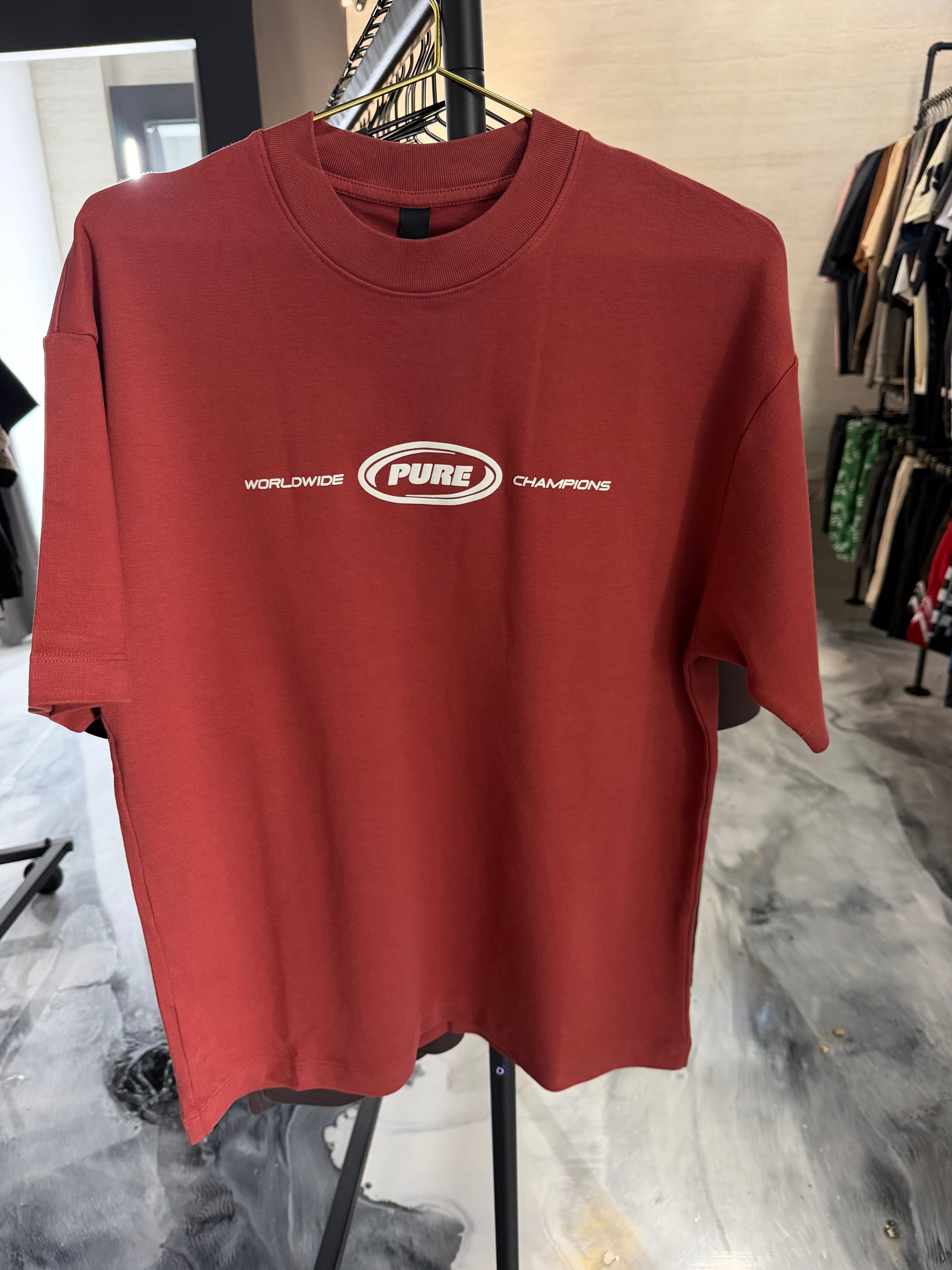 PURE Overdrive Burgundy Tshirt