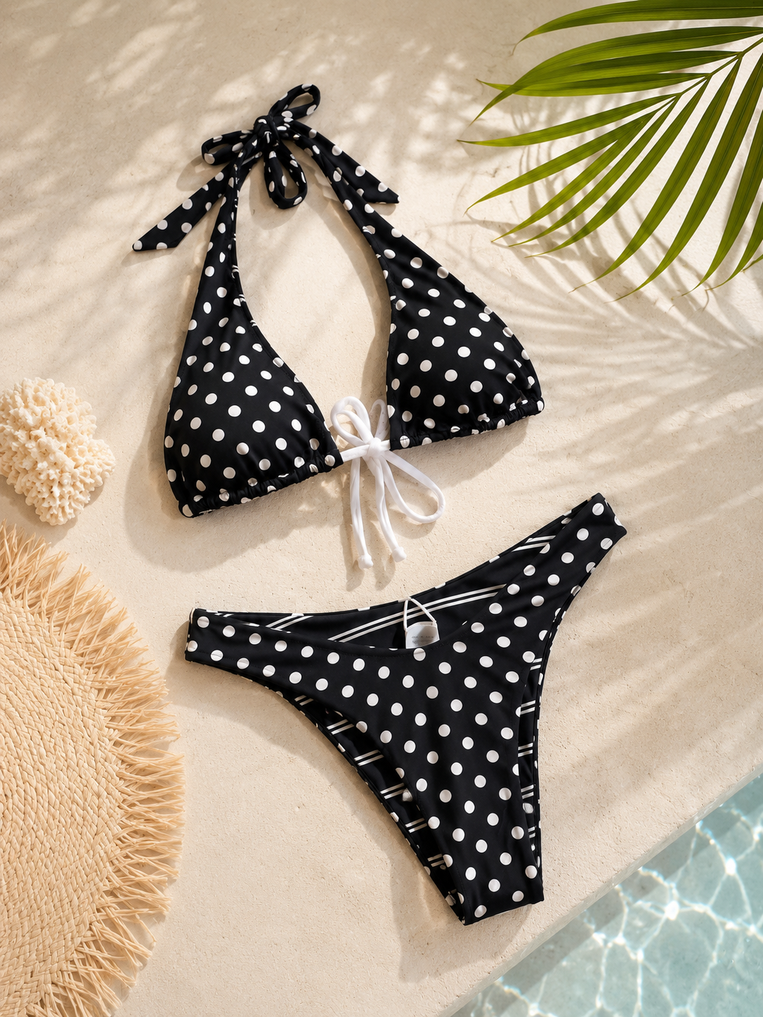 Black/White Reversible Bikini