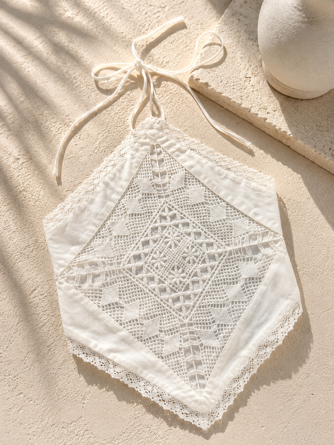 White Puntilla Top